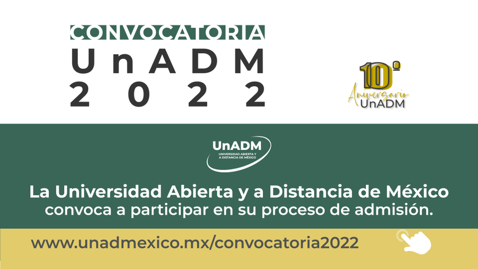 Estudia en la Universidad Abierta y a Distancia de México | Convocatoria  2022.