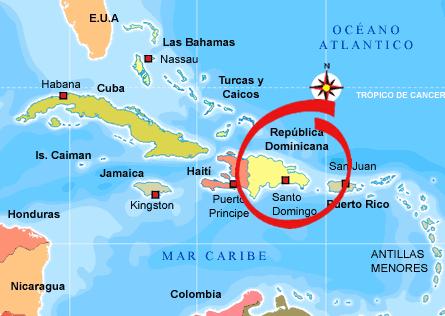 Mapa República Dominicana - Embajada de México